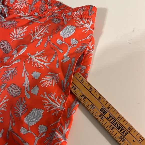 Goodfellow & Co Swim Trunks Men’s size XL Coral. & Gray Print - Picture 6 of 12